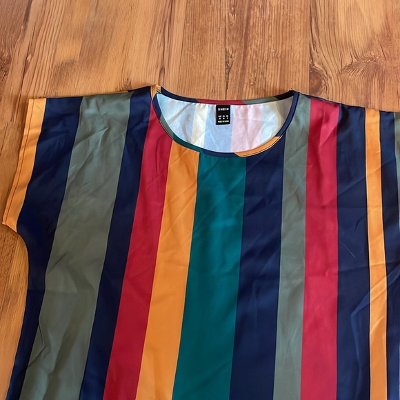 Colourful Striped Blouse T-shirt XS - Picture 6 of 6